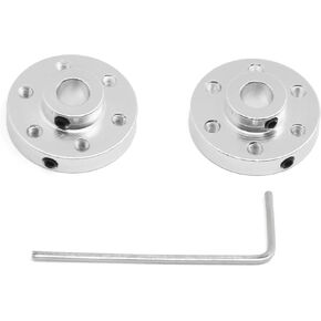 Zeberoxyz 2 قطعة وصلة عمود شفة صلبة سوداء مع خيط M3 لدليل محرك عمود 6 مم موصل المحرك لأجزاء الطابعة ثلاثية الأبعاد DIY (أسود) in Kuwait