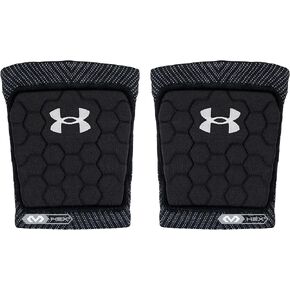Under Armour Strive Volleyball Knee Pads, Lightweight, Durable Protection on The Court, Black & White