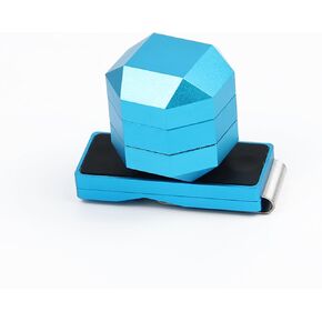 Premium 3 Layer Magnetic Billiard Pool Cue Chalk Holder Box Set, Pool Table Accessory for Billiards Precision Shots