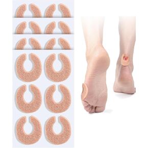 وسادات مسامير القدم على شكل حرف U | حماية مسامير القدم من الاحتكاك بالأحذية | تقليل آلام القدم والكعب | عبوة من 24 | وسائد بيدي ذاتية اللصق مقاس 1/8 بوصة in Kuwait