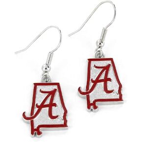 Aminco International NCAA Alabama Crimson Tide Home State Earrings