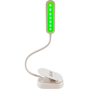 مصباح علاجي بالضوء الأخضر من Aloe Green - شريط ضيق 520 نانومتر خالي من الوميض LED للصداع النصفي والقلق وتخفيف الأرق مع سطوع قابل للتعديل، USB قابل لإعادة الشحن للصداع المحمول وتحسين النوم