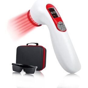 Red Light Therapy Device for Pain Relief, Near Infrared Light Treatment for Body Joint Muscle Knee Wrist Shoulder Back Ankle, 5000mAh Large Capacity Rechargeable Device with 5 * 808nm & 10 * 650nm