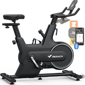 MERACH Indoor Cycling Bike, Exercise Bike for Home with Magnetic/Auto Resistance, Bluetooth Stationary Bike with APP Data Tracking, and iPad Holder