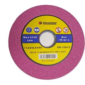 Tecomec 01005007 5-3/4" Grinding Wheel, Pink