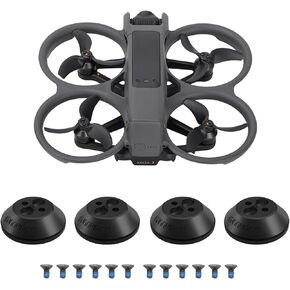 Motor Cover for DJI Avata 2, Aluminum Alloy Protector Motor Cover Cap for Avata 2 Drone Motor, Dustproof Waterproof Protective Cap for DJI Avata 2 Drone Accessories (4PCS, Black)