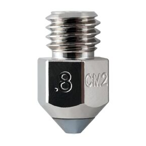 Micro Swiss CM2 MK8 Nozzle for Makerbot, Creality Ender 3, Ender 3 S1, Ender 5, CR-10 Series - Copper Core - M2 Hardened Steel Tip - Superior Thermal Performance - Exceptional Wear Resistance (.4mm)