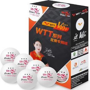 Ping Pong Balls White ITTF Approval Professional 3-Star Ping Pong Ball WTT Smash Offical Table Tennis Balls 40+ABS Training Balls Liu Shiwen Training Competition