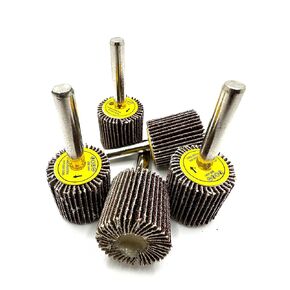 Pro-Graad SuperGrindz 5 Pack 1" x 1" x 1/4" 80 Grit Aluminum Oxide Shank Mounted Abrasive Flap Wheels, Ideal for Metal, Wood, Grinding, Blending, Polishing, Rust & Paint Removal