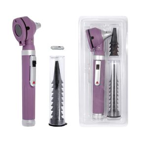 Fiber Optic Mini Otoscope - Ear Scope with Light, Ear Infection Detector (Purple Color)