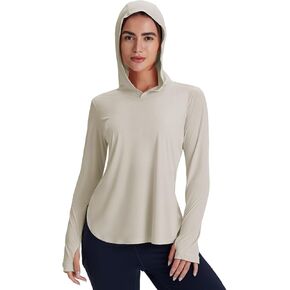 Women's UV Sun Protection Shirts with Hoodie UPF 50+ Long Sleeve Lightweight SPF Clothing for Hiking Fishing
