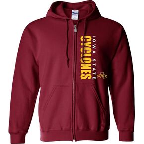UGP Campus Apparel NCAA Vertical Block LC، قلنسوة بسحاب ملون للفريق، الكلية، الجامعة