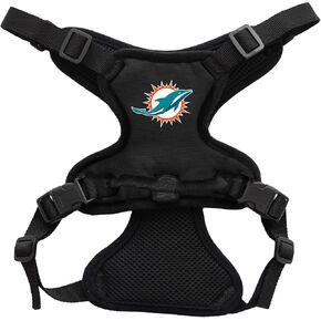 Littlearth Unisex-Adult NFL Miami Dolphins Front Clip Pet Harness, Team Color, X-Small