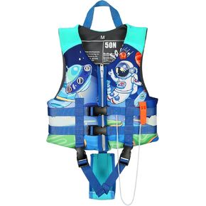 Toddler Swim Vest, Kids Swimming Floaties Jacket for 20-30-40-50 lbs Girls Boys for Boating, Pool, Beach, Learn to Swim