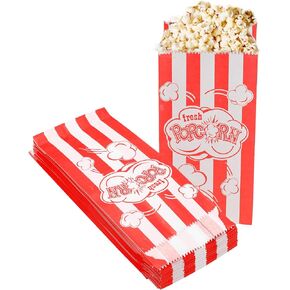 50 قطعة من دلاء الفشار وصناديق الفشار المقاومة للدهون لأكياس الفشار للحفلات والوجبات الفردية وأوعية الفشار لمسارح الأفلام وديكورات الحفلات ذات الطابع الكرنفالي in Kuwait