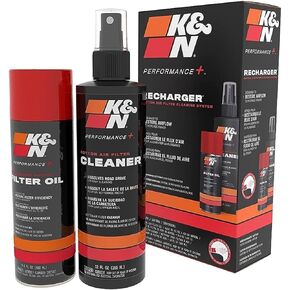 K&N Air Filter Cleaning Kit: Aerosol Filter Cleaner and Oil Kit; Restores Engine Air Filter Performance; Service Kit-99-5000, Multi