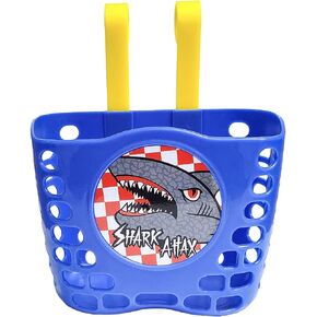 Kid's Bike Basket, Cute Cartoon Pattern Bicycle Handlebar Basket for Kids