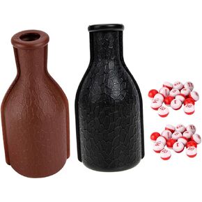 Toddmomy 2 Sets Pool Dice Shaker Dice Bottle Billiard Shaker Bottle Billiards Number Game Dice Billiard Pill Bottle Billiards Number Dice Billiards Accessory