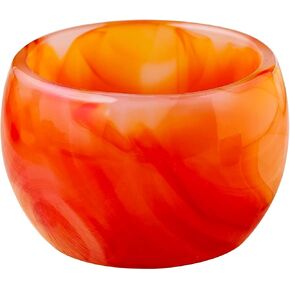 Runyangshi 1PCS Red Agate Bowl 2.59 inches Crystal Agate Healing Crystal Hand Carved Tumbling Polishing Agate Bowl Reiki Meditation Home Decor Gift
