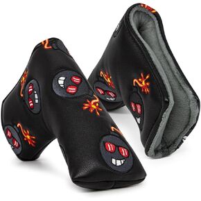 Golf Putter Covers Mallet Putter Headcover Blade Putter Covers Golf Club Head Covers Leather Golf Headcover with Magnetic for Scotty Cameron Taylormade Callaway Titleist Odyssey