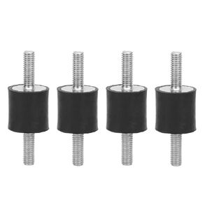 Rubber Mounts 4pcs M6 Vibration Isolator Shock Absorber,M6 Thread Rubber Mounts,Vibration Isolators Anti Vibration Silentblock Bobbins for Car, Boat, and Machinery(VV20*20 M6*18)