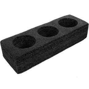 Baluue Multiple Holes Cup Holder Foam 3 Cup Take Out Cup Holders, Food Drink Carrier Takeout Cup Trays Holder for Cold Hot Drinks Cafe Bar Restaurant Refrigerator Organize