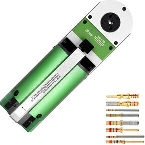 JRready Pneumatic Crimp Kit,W7Q Air Power Four-Indent Crimp Tool for MIL Solid Contacts 16-28AWG,MIL Standard Terminal Pneumatic Crimping Machine Equivalent of W7A(M22520/7-1)