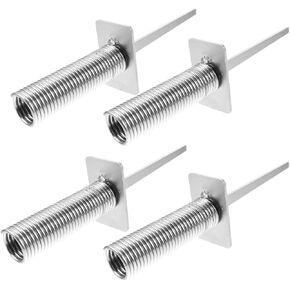 Milisten 4pcs Spring Floor Nails Soccer Ball Soccer Training Accessory Spring-loaded Spike Training Ground Nail Corner Flag Spike Spring-loaded Flag Spike Iron Flagpole Football Training