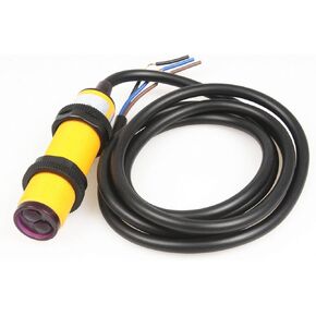 NOYITO E3F-DS30P1 Proximity Switch Photoelectric Sensor Switch 30cm Adjustable Detection Distance Diffuse Reflection Infrared Switch DC 6-36V 3-Wire PNP NO