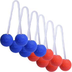 مجموعة بديلة من GoSports Ladder Toss Bolo - كرات جولف صلبة أو مطاطية ناعمة آمنة للأطفال