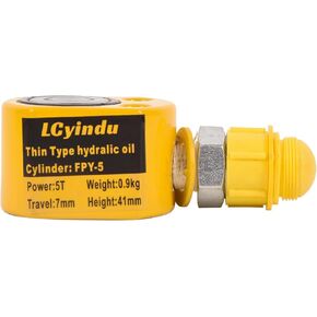 5T مقبس أسطوانة هيدروليكي ذو شوط منخفض 0.28 بوصة FPY-5 رافعة أسطوانة رفع أحادية الحركة صغيرة محمولة Porta Power Ram للآلات والصناعة in Kuwait