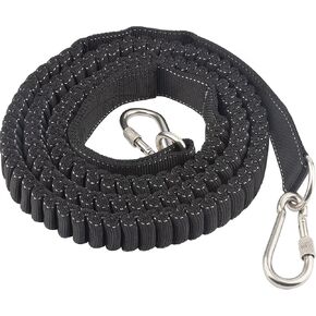 Boat Bungee Dock Line, 10-18ft Shock Absorption Elastic Mooring Anchor Rope Stretch Cord with Stainless Steel Clip Accessories for Boat, Pontoon, Kayak, Jet Ski, Canoeing, Watercraft