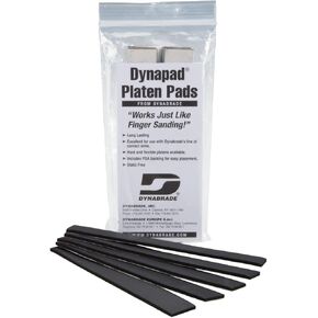 Dynabrade (11025) 1/2" W X 7" L DynaPad Contact Arm Soft Platen Pads | Compatible with Dynafile, Dynafile II & Dynafile III | 3mm Thickness | 5 Pack