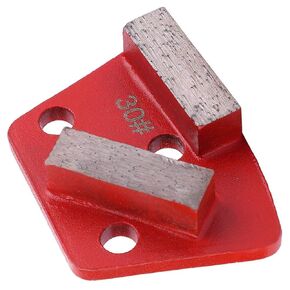 Floor Grinding Pad Disc, 3PCS Trapezoid Abrasive Scraper 30 Grit Fan-Shaped 2-Tooth Arrow Tooth Grinding Tools for Removing Bump