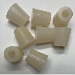Protection Force Hollow Stopper Plug for 1-1/8" 1-5/32" 28.5-29.5mm Hole (Pack of 6) Tube Bottle Openning 1 1/4-7 UNC Thread Nut Paint Masking Reusable Rubber