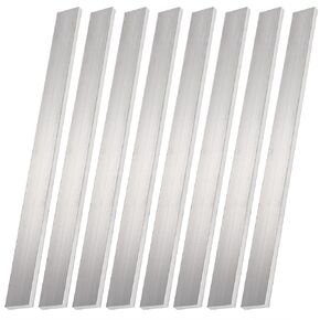 8 Pieces Square Aluminum Flat Bar, 1/4"Thickness x 1"Width x 12"Long Aluminum Flat Plate, 6mm x 25 mm x 305mm 6061 General Purpose Plate, Heat Treatable T6 Solid New Mill Stock for lndustry