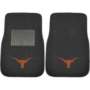 FANMATS 10346 Texas 2-Piece Embroidered Car Mat , 17" x 25.5"