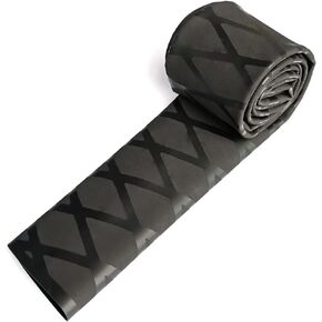 3.3 FT Dia 1.6'' Fishing Rod Shrink Wrap Tubing Heat Shrink Grip Non Slip Waterproof Hand Grip Wrap, Black