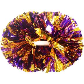 2 Pack Cheerleader Pom Poms Cheerleading Pompoms for Sports Party Dance Team Accessories Cheering Squad Spirit (A-20)