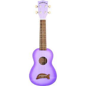 Makala Dolphin Soprano Ukulele Outfit, Right, Yellow,Orange,Blue,Green,Pink,Red,Black,Purple, (133487)