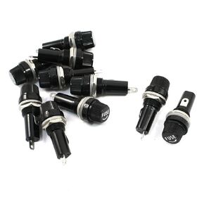 uxcell A13111300ux1208 AC 125V/15A 250V/10A Replacement 6x30mm Fuse Holders 10 Pcs (Pack of 10) Length 48mm