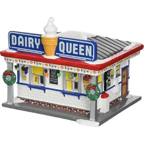 Department 56 Resin Snow Village Dairy Queen Lit Building