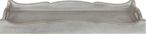 Kate and Laurel Astral Decorative Wood Tray, 10x24, Gray in Saudi Arabia