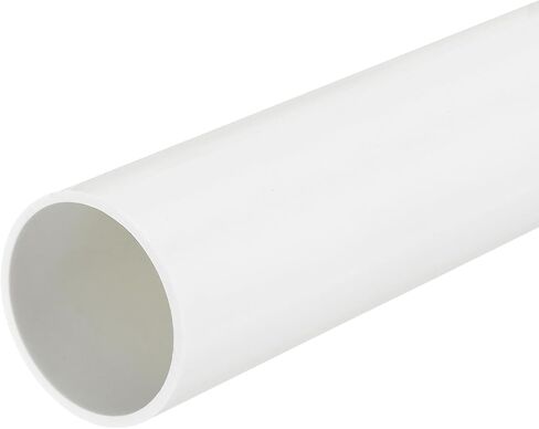 MECCANIXITY 2 Inch PVC Rigid Tube Round Pipe Tubing Hardware Tubing 45.2mm ID 50mm OD 330mm/13" White for Drainage Water Pipe in Kuwait