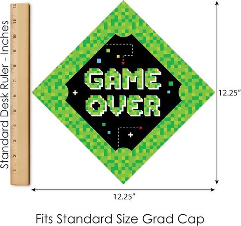 Big Dot of Happiness Grad Baseball - 2024 Graduation Cap Decorations Kit - Grad Cap Cover in Saudi Arabia