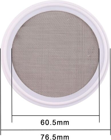 حشية صحية DERNORD مقاس 2.5 بوصة PTFE (تفلون) مع شاشة ستانلس ستيل - ثلاثي المشبك البرسيم (20 شبكة) in Saudi Arabia