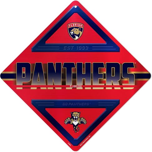 Rico Industries NHL Hockey Metal Sign 16.5" x 16.5" Home Décor - Bedroom - Office - Man Cave in Saudi Arabia