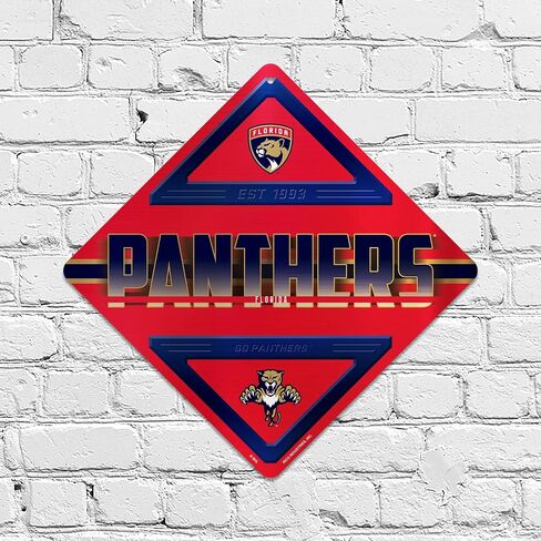 Rico Industries NHL Hockey Metal Sign 16.5" x 16.5" Home Décor - Bedroom - Office - Man Cave in Saudi Arabia