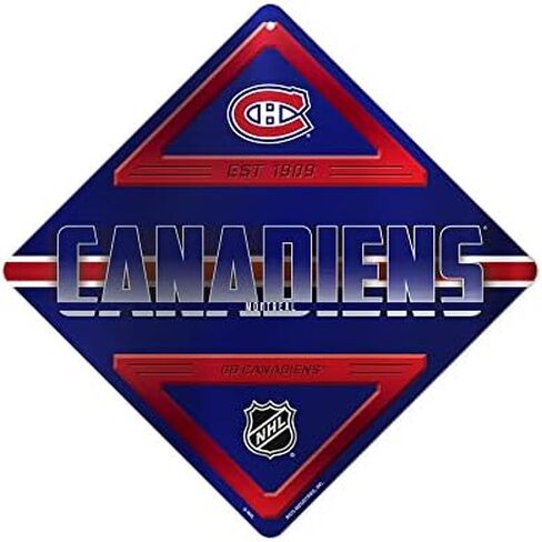 Rico Industries NHL Hockey Metal Sign 16.5" x 16.5" Home Décor - Bedroom - Office - Man Cave in Saudi Arabia