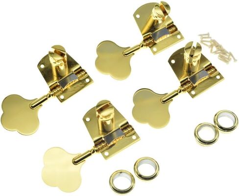 Cloverleaf 2x Right/2x Left 2R2L Bass Guitar Tuners Bass Tuning Machine Heads Bass Tuning Keys Pegs for American Standard/Highway One Series Basses Black in Saudi Arabia